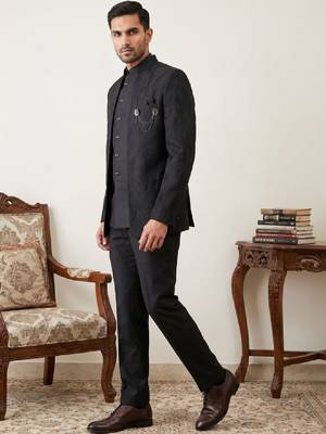 Embroidered three piece suits 4