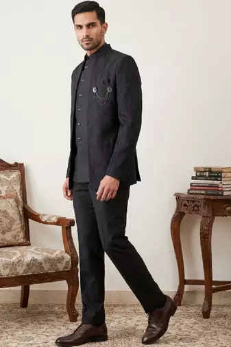 Embroidered three piece suits
