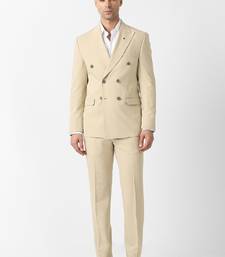 Slim-fit double-breasted two-piece suit