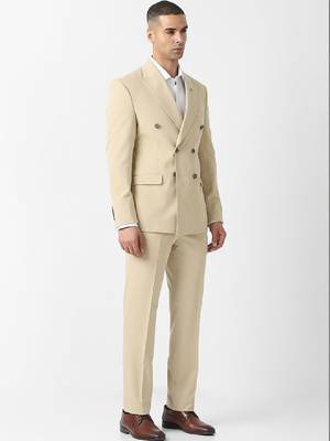 Slim-fit double-breasted two-piece suit 2