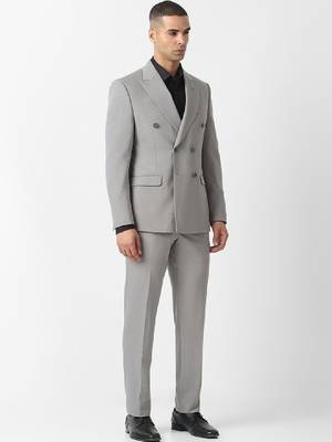 Slim-fit double-breasted two-piece suit 2