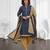 Blue printed cotton blend stitched bandhani print salwar kurta dupatta for women