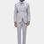 Self design slim fit single-breasted three-piece suits