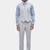 Self design slim fit single-breasted three-piece suits
