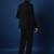Hibiscus 3 peace black hand embroidered tuxedo shirt with pant