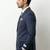 Striped peaked lapel collar double-breasted two-piece suit