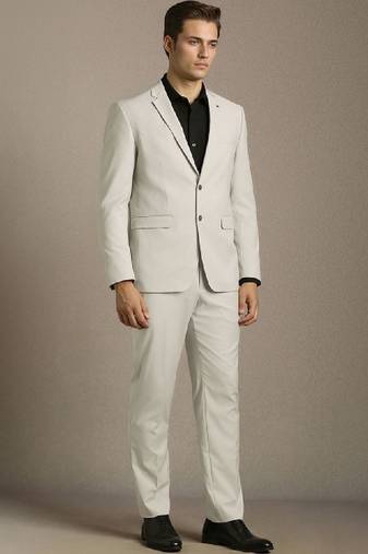 Notched lapel slim fit 2 piece suits