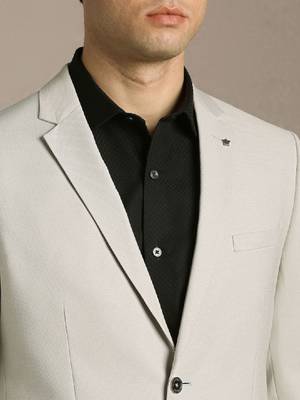 Notched lapel slim fit 2 piece suits 3