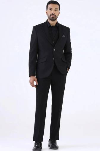Notched lapel slim fit 3 piece suits