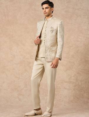 Embroidered 3-pcs jodhpuri suit 4