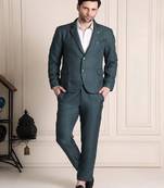 Notched lapel 2 piece blazer & trousers suits