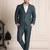 Notched lapel 2 piece blazer & trousers suits