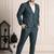 Notched lapel 2 piece blazer & trousers suits