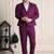 Notched lapel 2 piece blazer & trousers suits