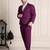 Notched lapel 2 piece blazer & trousers suits