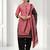 Pink printed cotton blend stitched bandhani print salwar kurta dupatta for women