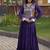 Designer rayon gown with mirror work blouse, gota patti & codi lace 4 layered 12 meter flair ethnic wear set