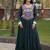 Designer rayon gown with mirror work blouse, gota patti & codi lace 4 layered 12 meter flair ethnic wear set