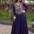 Designer rayon gown with mirror work blouse, gota patti & codi lace 4 layered 12 meter flair ethnic wear set