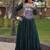 Designer rayon gown with mirror work blouse, gota patti & codi lace 4 layered 12 meter flair ethnic wear set