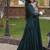 Designer rayon gown with mirror work blouse, gota patti & codi lace 4 layered 12 meter flair ethnic wear set