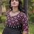 Designer kora cotton embroidered gown with real mirror work  free size