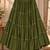 Olive green rayon 12 meter flair Lehenga - full stitched free size