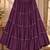 Deep plum rayon 12 meter flair Lehenga - full stitched free size
