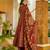 Multicolor floral printed anarkali suit for women