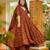 Multicolor floral printed anarkali suit for women