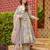 Multicolor floral printed anarkali suit for women