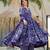 Multicolor floral printed anarkali suit for women