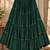 Green rayon 12 meter flair Lehenga - full stitched free size