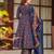 Multicolor floral printed anarkali suit for women