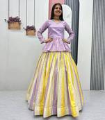 Violet Lehenga Navratri Choli