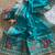 silk blend embroidered saree with blouse