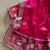 silk blend embroidered pink color saree with blouse