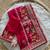 silk blend embroidered pink color saree with blouse