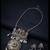 Silver trendy silver plated necklace set for women
