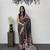 Black Ajarakh Print Real Mirror Crepe Silk Saree