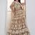 Dazzling Beige Embroidered Net Marriage Wear Lehenga With Blouse
