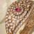 Gold plated ruby pink polki kundan bracelet