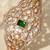 Gold plated green kundan bracelet