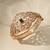 Gold plated green kundan bracelet
