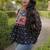  bandhani print kurti with kutchi patchwork -  free size 