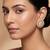 Gold plated white diamond stud earrings