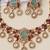 Gold plated mint green kundan stone necklace set