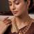 Gold plated temple heritage necklace set