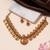 Gold plated temple heritage necklace set