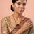 Gold plated green stone temple heritage necklace set